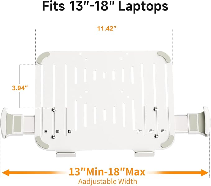 suptek Adjustable 13 to 18 inch Laptop VESA Arm Mount Tray - Image 2
