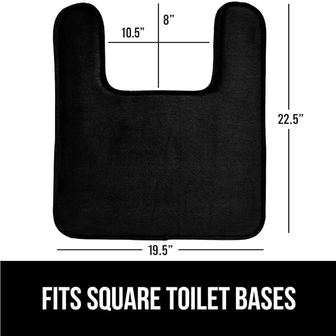 GORILLA GRIP Thick Memory Foam Toilet Rug - Image 2