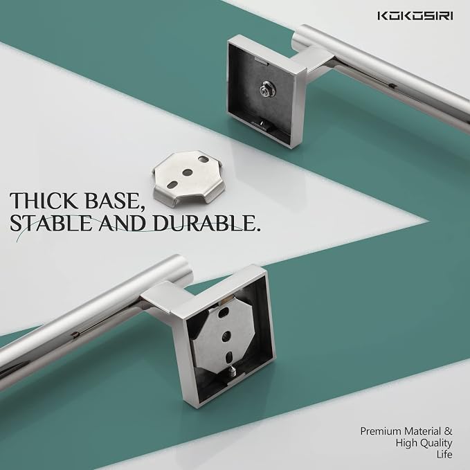 KOKOSIRI Bath Towel Bar Bathroom Towel Holder - Image 7