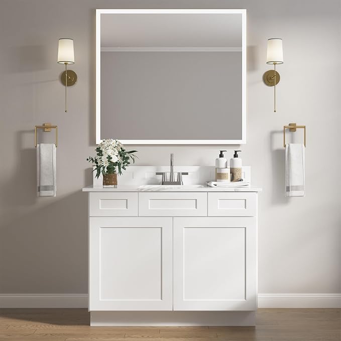 ROOMTEC Bathroom Cabinet, Soft-Close Drawer Slides Morden Bathroom Sink Vanity - Image 2