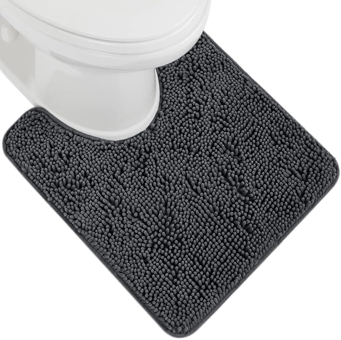 GORILLA GRIP Plush Absorbent Shaggy Chenille Bath Rug Mat by GorillaGrip