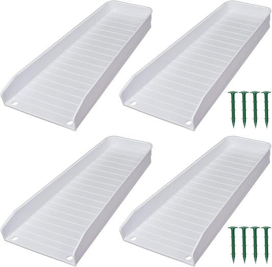 Gutter Downspout Splash Block, 16.3"Drain Gutter Guard Diverter, Gutter by ChickVilla