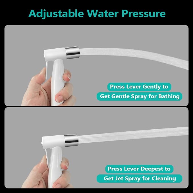 BARROCK Handheld Bidet Sprayer for Toilet, Stainless Steel Metal Made Baby - Image 3