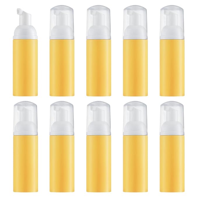 Tekson 10PCS Soap Foam Bottle, Empty Travel Foaming Lash Shampoo by Tekson