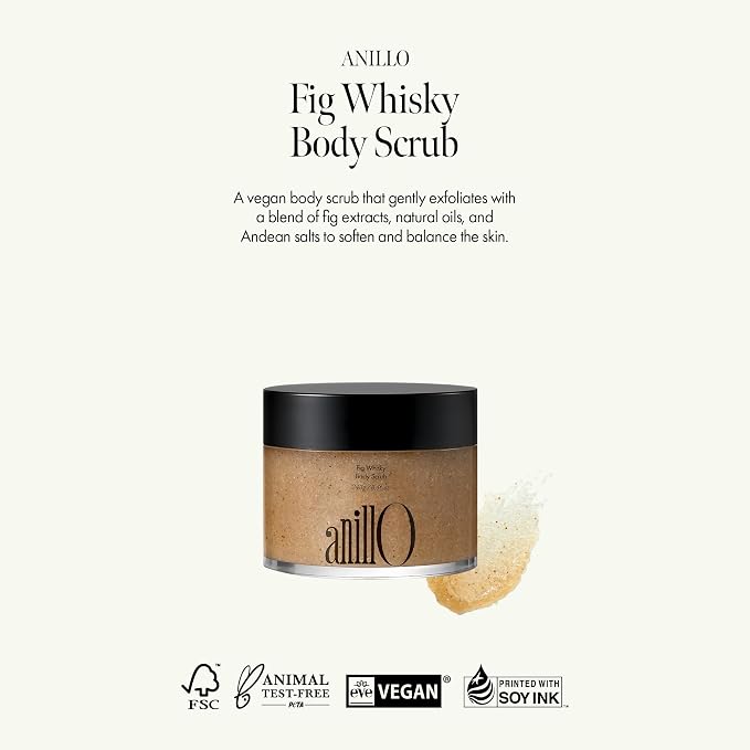 Fig Whisky Body Scrub – Vegan Exfoliator - Image 2