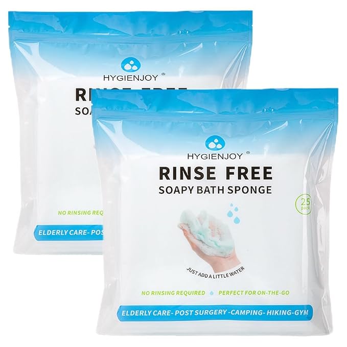 HYGIENJOY-21% Larger, No Rinse Bathing Wipes by HOME