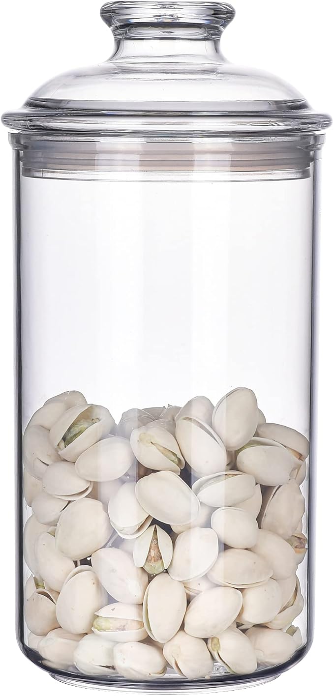 34oz Acrylic Storage Jar, Airtight Lid by IVOOBR