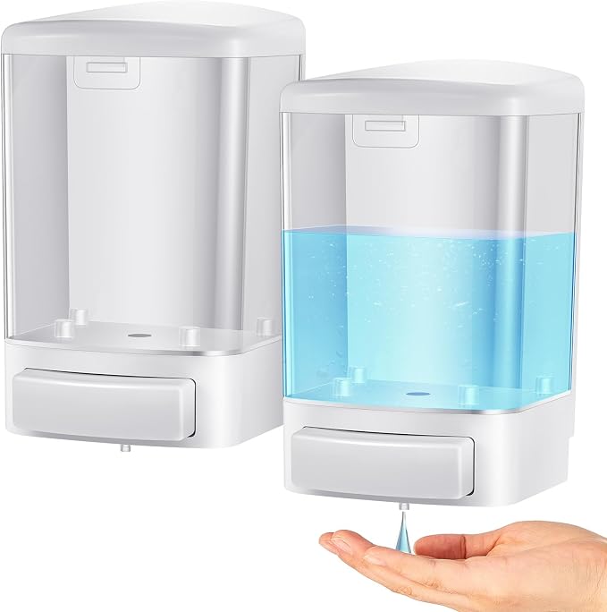 Hushee 2 Pcs Commercial Soap Dispenser Wall Mounted Manual Soap Dispenser by Hushee