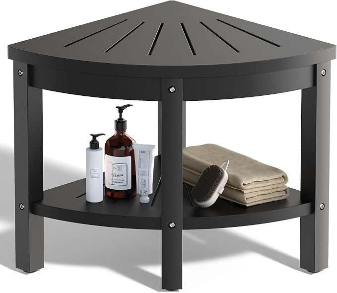 Shower Stool for Inside Shower, Corner Shower Stool, Shower Bench Seat - Image 8