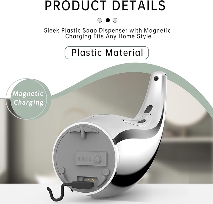 Automatic Soap Dispenser Touchless, 300ML Hand & Dish Countertop Electric - Image 3