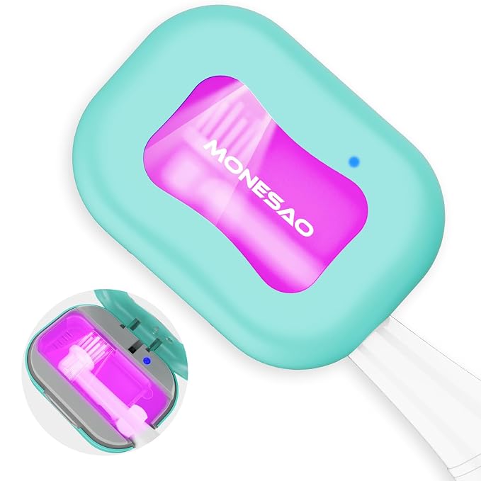 MONESAO Toothbrush Sanitizer Case, Toothbrush Covers by MONESAO