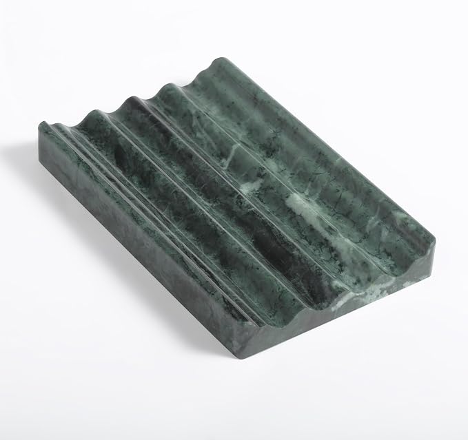 Marble Soap Dish, Soap Holder for Shower, Easy Cleaning Stone Soap Saver for - Image 7