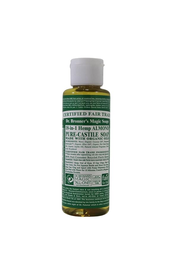 Dr Bronners Magic Soap All One Csal04 4 Oz Almond 18 In 1 Dr. Bronner'S Liquid by DrBronners