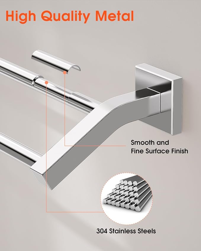 Alise Bath Double Towel Bars Towel Racks - Image 6