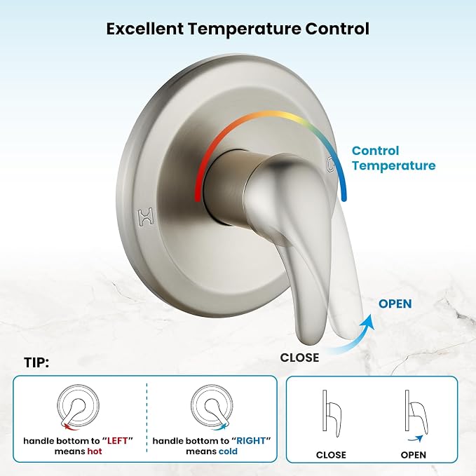 gotonovo Dual 2 in 1 Shower Head Kit High Pressure Combo System Shower Faucet 6 - Image 7