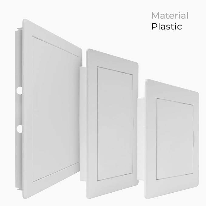 10x10 Inch White Access Panel – ABS Plastic Square Wall & Ceiling Access Door - Image 3