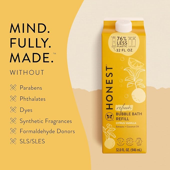 The Honest Company Foaming Bubble Bath Refill Carton Gentle - Image 5