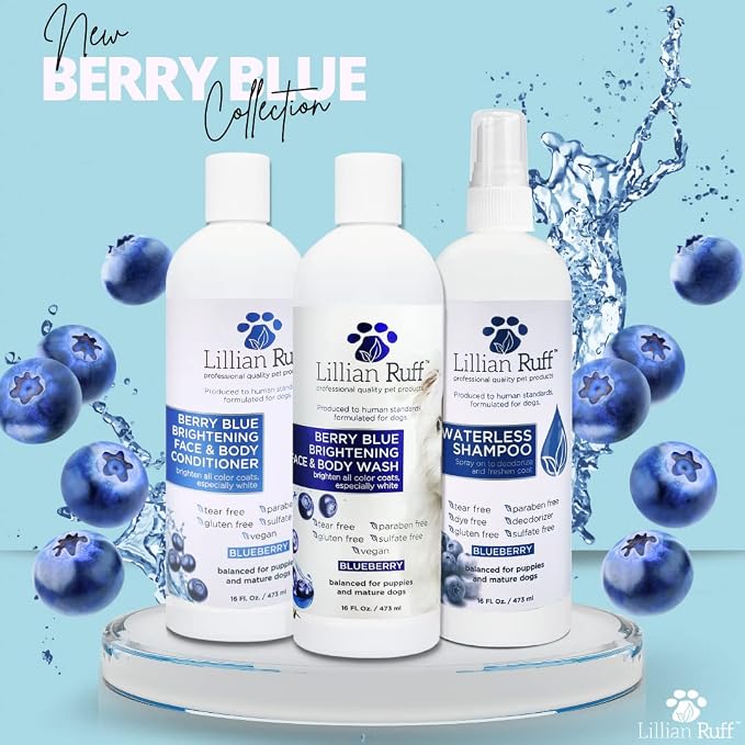Lillian Ruff PRO Formula Berry Blue Brightening Dog Conditioner - Image 7