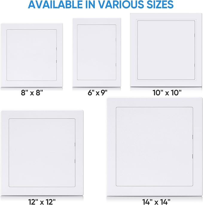 TICONN Access Panel for Drywall, 14 x 14 Inch ABS Plastic Wall Hole Cover - Image 6