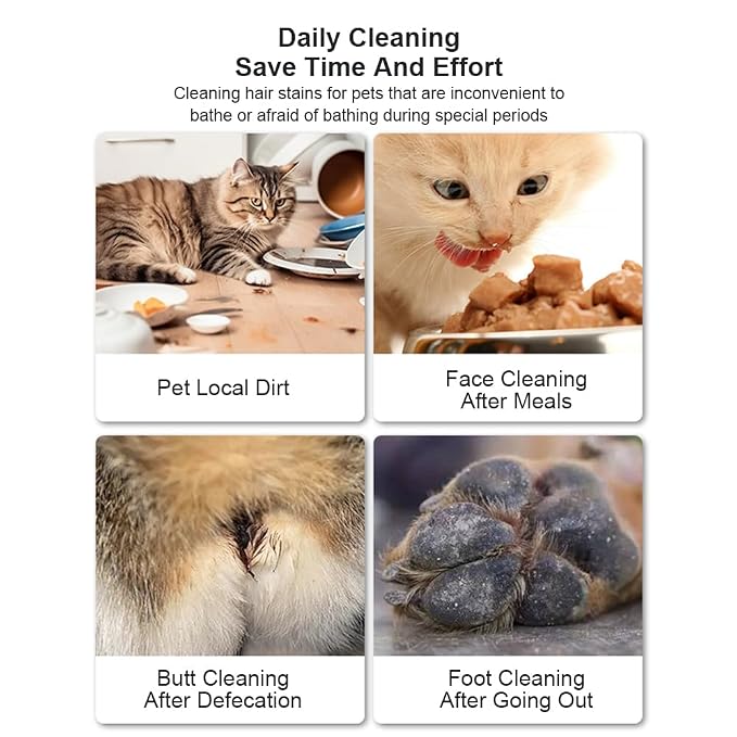 Dog Bath Brush, Scrubber Soft Silicone Head Pet Bathing Massage Brush Long - Image 7