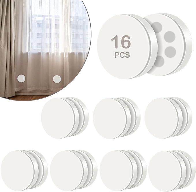 16 Pack Shower Curtain Weights, Rubber Covered Magnetic Curtain Weights by YixangDD