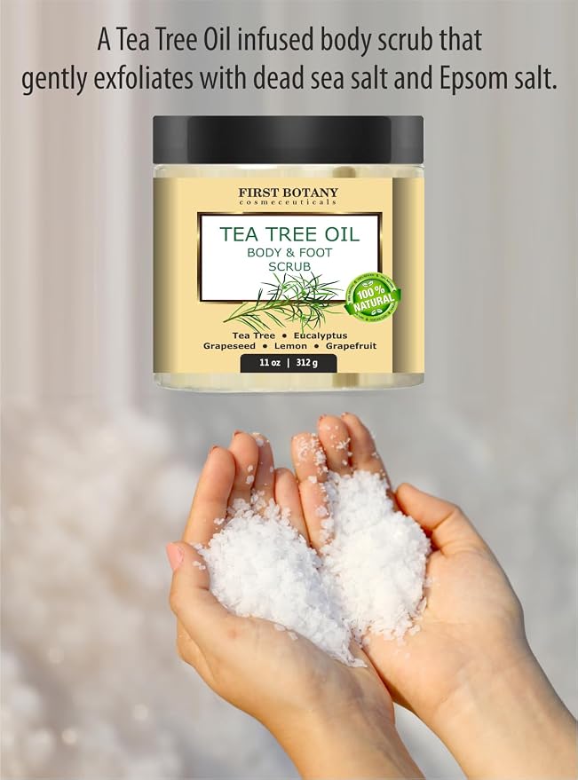 First Botany 100% Natural Tea Tree Oil Body & Foot Scrub - Image 3