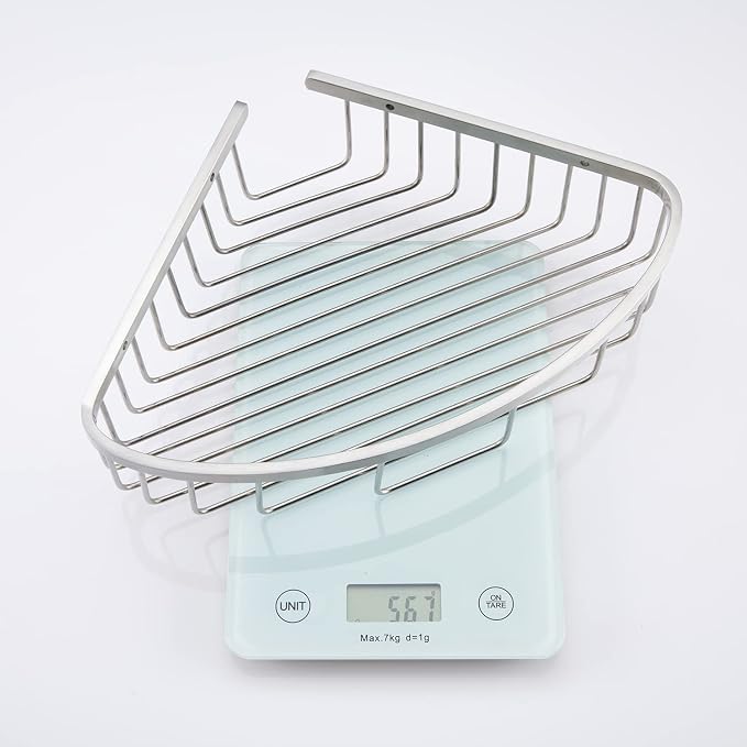 Bathroom Corner Shower Caddy Organizer, Corner-Hollow Design, SUS304 Stainless - Image 5