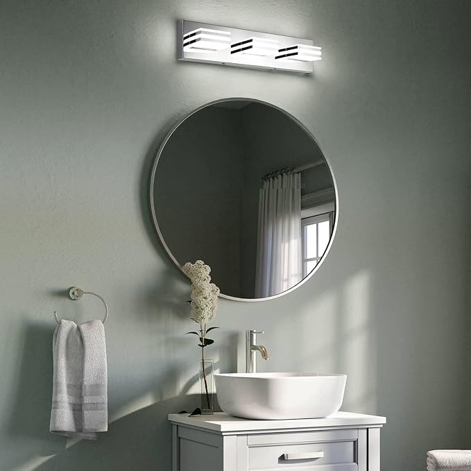 LED Vanity Lights 20in Bathroom Lights Fixtures over Mirror 3 Light LED - Image 8