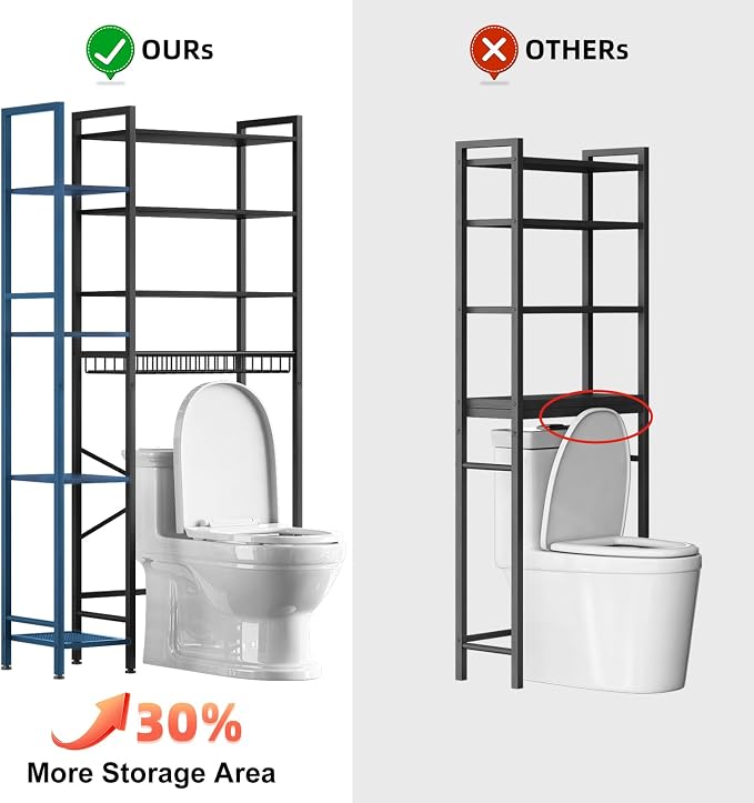 8-Tier Over The Toilet Storage - Image 3