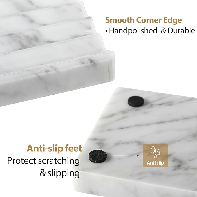2PCS Koville Italian Natural Marble Soap Dish - Image 4