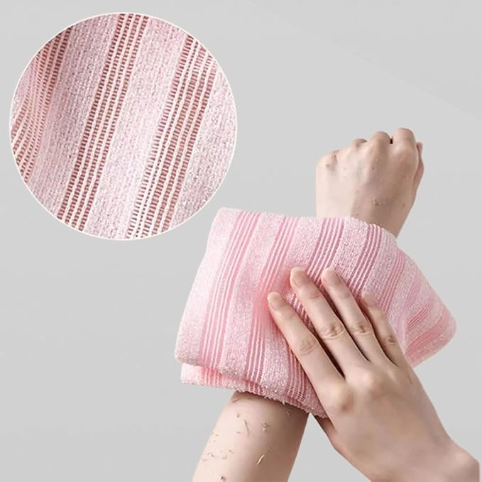 Blissal Exfoliating Shower Towel 47", Premium Scrub Wash Cloth - Image 7