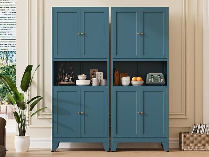 Metal Pantry Cabinet, Tall Kitchen Cabinet - Image 9