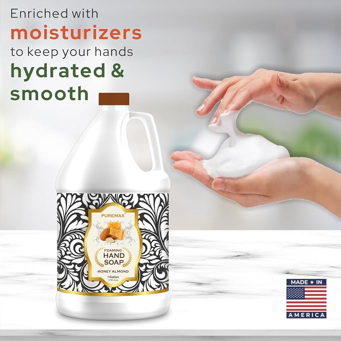 Foaming Hand Soap Refills | Honey Almond | Essential Oils | Gentle, - Image 3