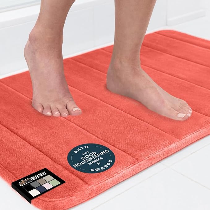 GORILLA GRIP Memory Foam Bath Mat, Soft Absorbent US Designed Bathroom Rug by GorillaGrip