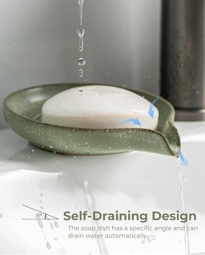 Soap Dishes, Ceramic Shower Soap Dish - Image 4