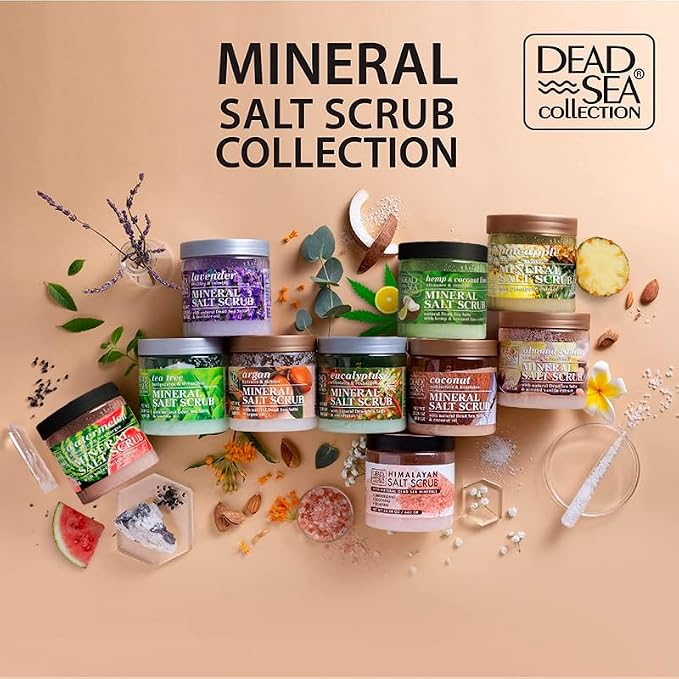 Dead Sea Collection Almond Vanilla Salt Scrub – Exfoliating Body Scrub - Image 7