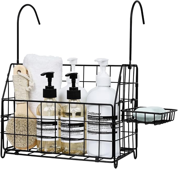 Large Rustproof Shower Caddy Hanging, 304 Stainless Steel Hanging Shower by IntreLife