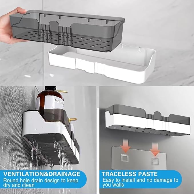 Shower Caddy No Drilling Shower Organizers - Image 5