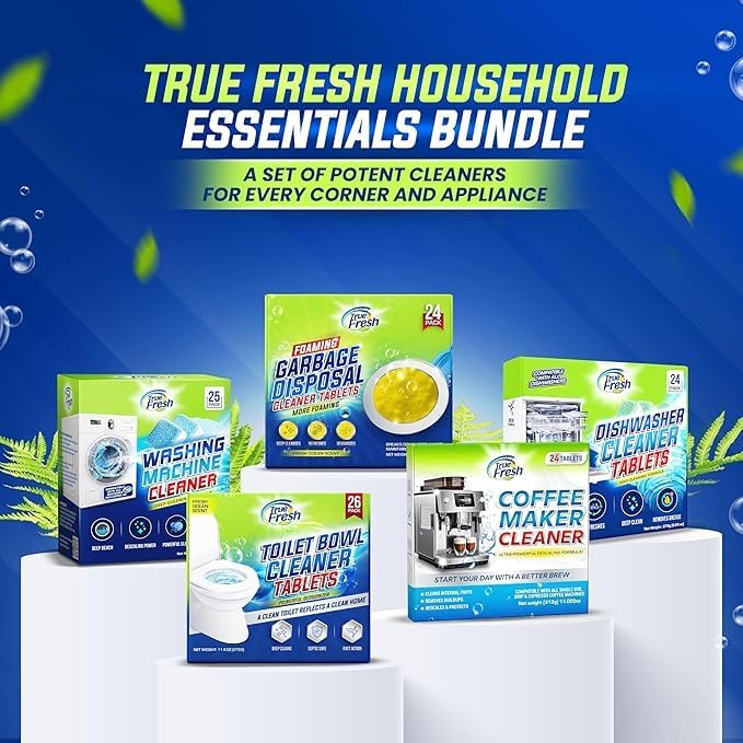 True Fresh Dishwasher Cleaner & Deodorizer Tablets 24-Pack – Deep Clean - Image 5