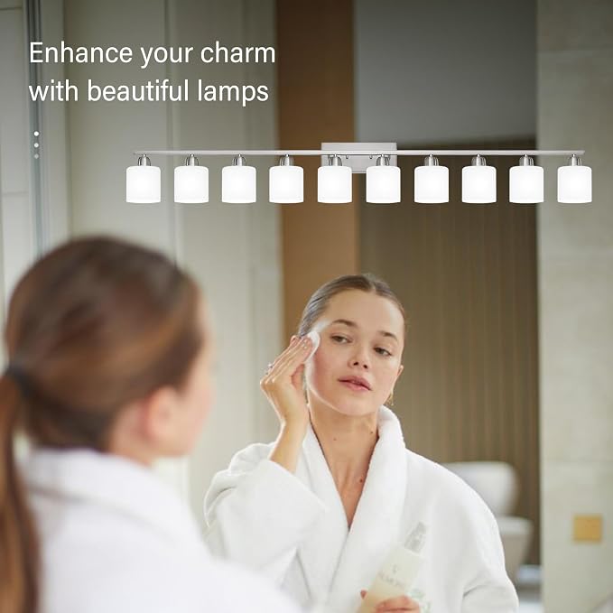 Brushed Nickel Bathroom Vanity Light - Image 6