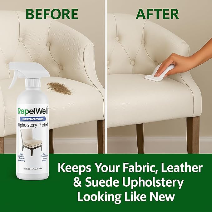 Eco-Friendly Upholstery Protect Stain & Water Repellent Spray 24oz – Non-Toxic - Image 8