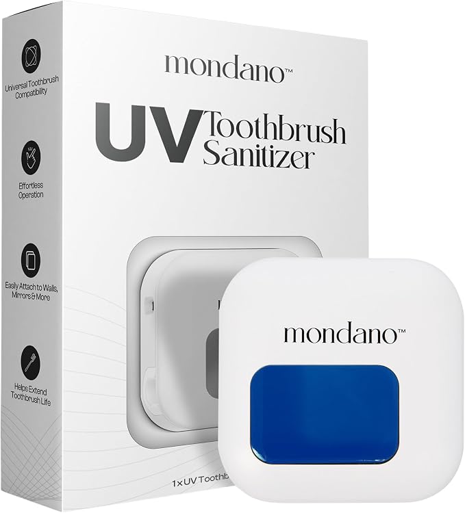 Mondano UV-C Toothbrush Sanitizer and Holder, Toothbrush Case by mondano