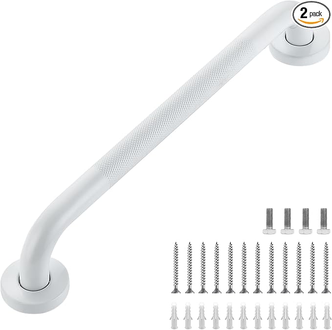 Grab Bars for Shower, 2 Pack 16-Inch Anti Slip Shower Handles for Elderly by RavinteHardware