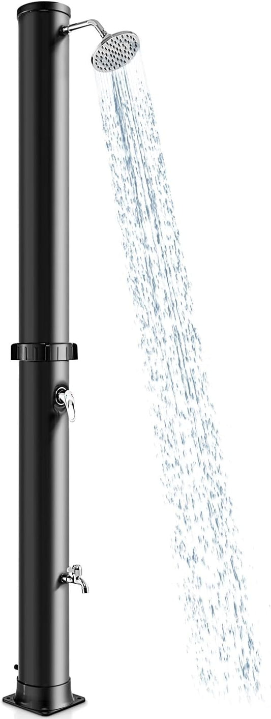 LDAILY Outdoor Shower, 10 Gallon Solar Heated Pool Shower by LDAILY
