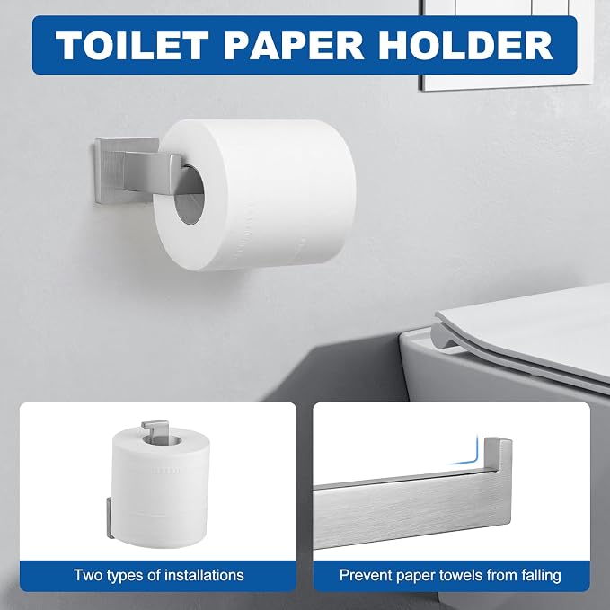 Cilee 10-Pieces Bathroom Hardware Set - Image 5