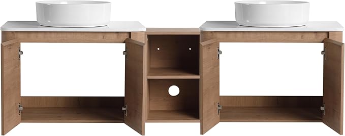 Malwee 72" Floating Bathroom Vanity - Image 8