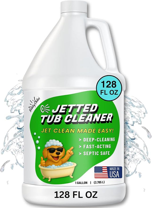 Jetted Tub Cleaner for Whirlpool & Jacuzzi Baths – Deep Jet Line & Pipe Flush by BubbyShine