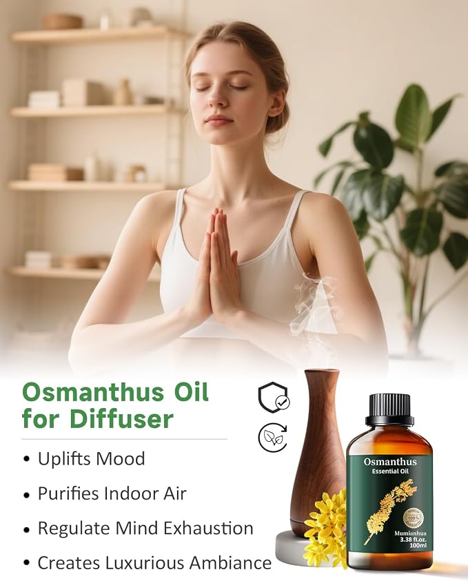 Pure Osmanthus Essential Oil, Mumianhua Natural Floral Oil - Image 2