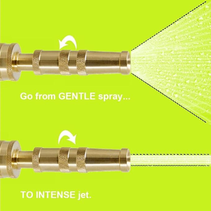 Twinkle Star Heavy-Duty Brass Adjustable Twist Hose Nozzle, 2 Pack - Image 8
