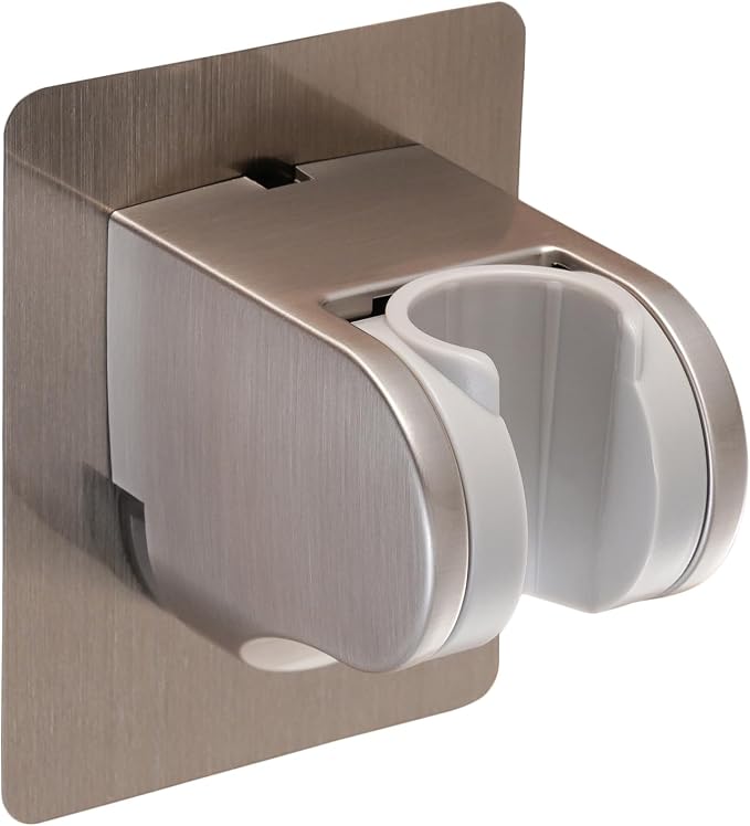 Shower Head Holder Strong Adhesive No Drilling Wall Mount Adjustable Handheld by GwernKB